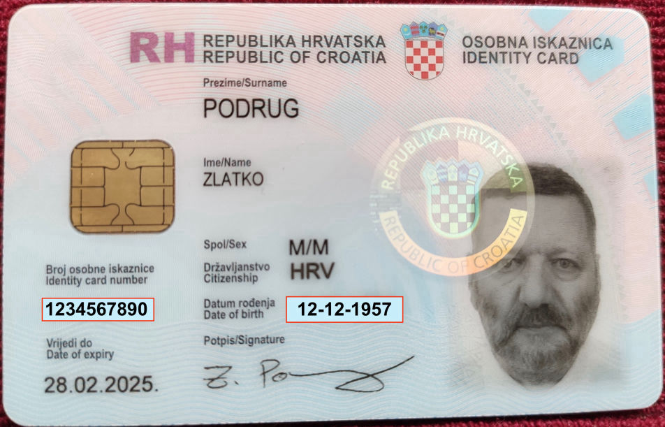 National ID smart card